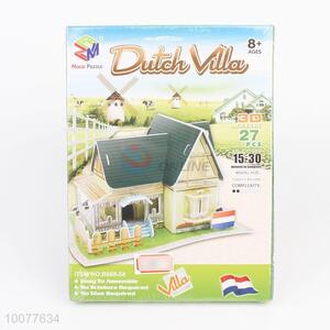 Promotional Educational Gifts Dutch Villa DIY 3D <em>Puzzle</em>