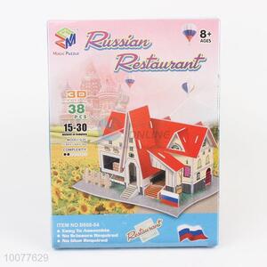 DIY Russian Restaurant House 3D <em>Puzzle</em>