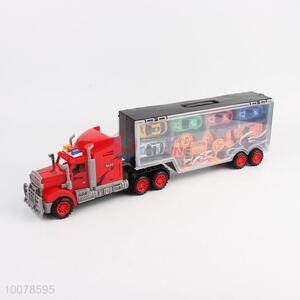 Large  engineering car <em>container</em> truck with 6 <em>plastic</em> mini car kids toy/boy gifts car