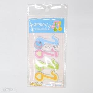 Note shaped stick notes/memo pads