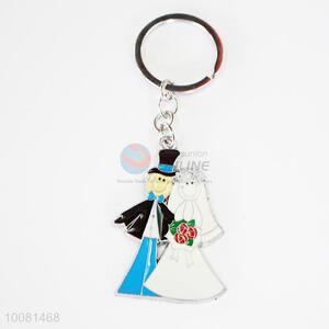 Hot Product The Bride and Groom Zine Alloy Metal Key Chain/Key Ring