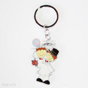 The Bride and Groom Zine Alloy Metal Key Chain/Key Ring