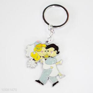 The Bride and Groom Zine Alloy Metal Key Chain/Key Ring