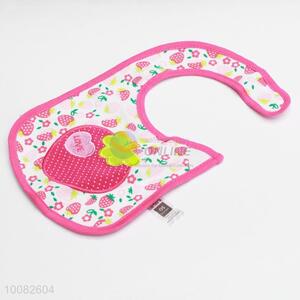 Strawberry embroidery baby saliva towel