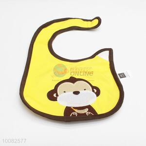 Hot sale cute monkey embroidery baby saliva towel