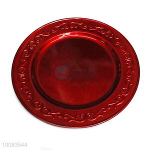 Round clear <em>plastic</em> food <em>container</em> tray salver