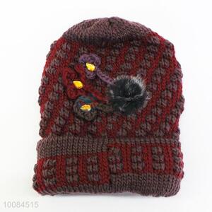 Popular Grandma/Granny Winter Iceland Yarn Knitted Hat
