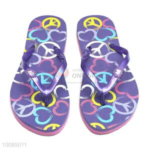 Latest low price EVA lady beach flip flops wholesale