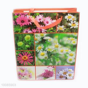 New Chrysanthemum Pattern White Cardboard Paper Handbag/Gift Bag