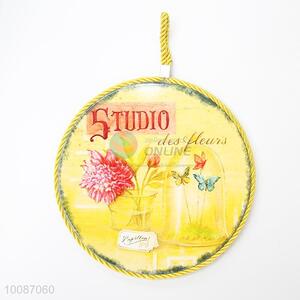 Yellow Round Ceramic Placemat/<em>Tablemat</em>