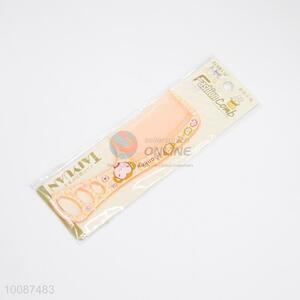 Bottom price nifty printed orange pink plastic combs/hair combs for children