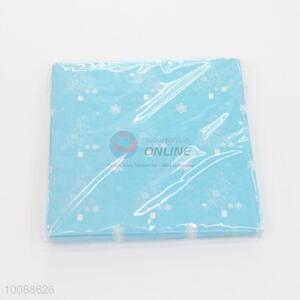 Personalized printed blue paper napkins