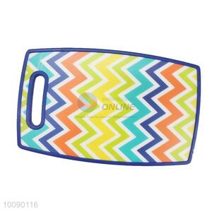 Colorful wave printed PP Plastic thin chopping board