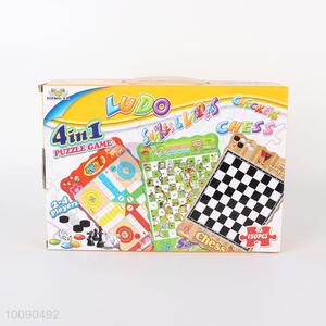 4 in 1 puzzle game ludo snakes&ladders checkers chess games