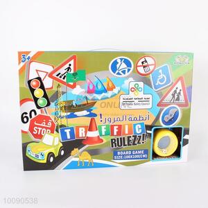 Educational traffic warning sign board chess ludo game