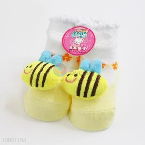 3D Bee Anti Slip Cotton Baby Sock/ Soft Baby Socks