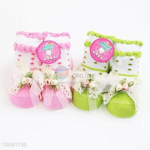 Wholesale Anti Slip Cotton Baby Sock/ Soft Baby Socks