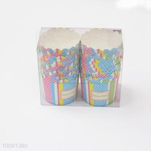 New Cute 24Pcs Greaseproof Round Colorful Paper Cake Cups