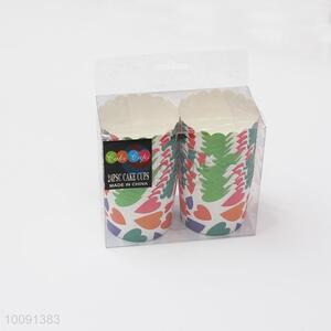 Hearts Pattern 24Pcs Greaseproof Round Colorful Paper Cake Cups