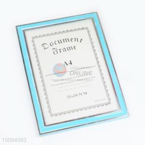 Blue Edge Photo/Certificate Frame With Support Stand 