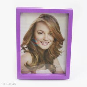 Purple Edge Plastic Photo Frame