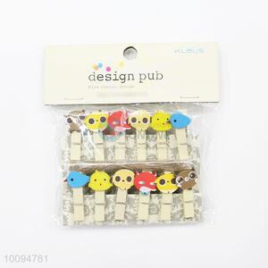 2016 lovely animal wood clips/photo clip