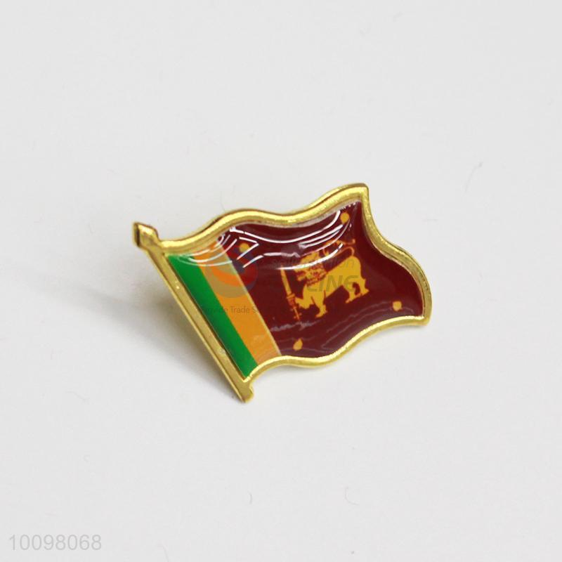 Sri Lanka Flag & Wales Flag Friendship Courtesy Pin Badge 