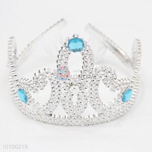 Wholesale silver plastic rhinestone crowns for party