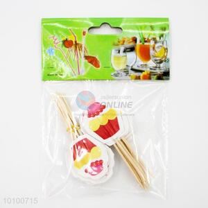 Delicious Cake Design Wooden Fruit <em>Toothpicks</em>