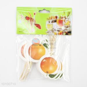 Hot Sale Orange Design Wooden Fruit <em>Toothpicks</em>