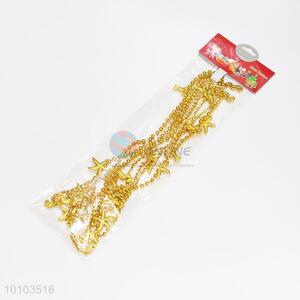 China factory gold beaded hang decoration for Christmas