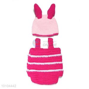 Knited Newborn Set Baby Photography Clothing And Bonnet Photo Prop