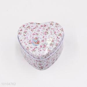 Floral heart shaped gift packaging/tin box