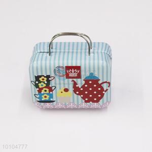 Good quality food grade tin suitcase with handle