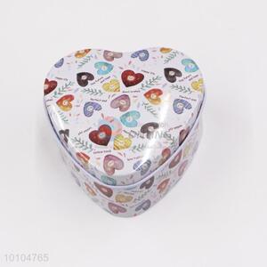 Wholesale heart shaped gift packaging/tin box/wedding candy box
