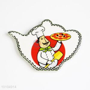 <em>Cook</em> Teapot Shaped Ceramic Fridge Magnet