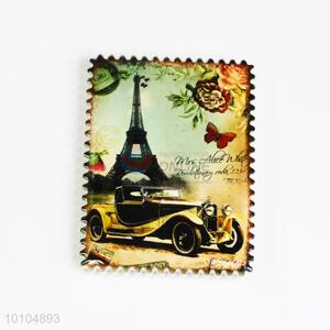 Car Postage Stamp Shaped Ceramic Fridge Magnet