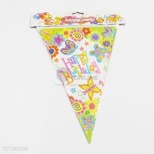 Triangle pennant banner party decorations for birthday parties