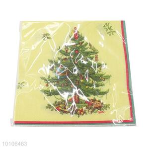 Hot sale christmas trees printed tissue party supplies