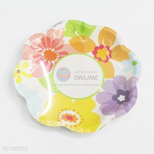 Hot selling party printed disposable paper <em>plates</em>