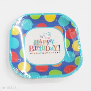 Party use colorful disposable paper plate