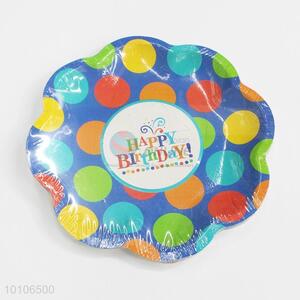 Disposable themed birthday party paper plate