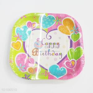 Disposable new design party paper plate wholesale