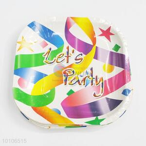 Party decoration fancy disposable paper plate