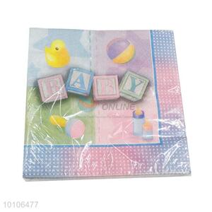 Party decoration product printed facial tissue