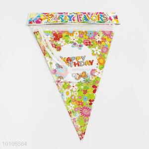 Eco-friendly party decorated colorful paper pennant wholesale