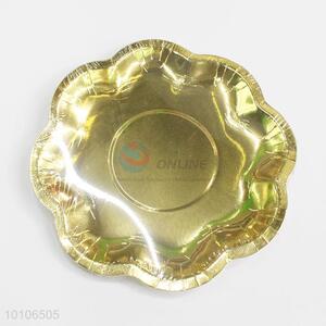Wholesale gold party disposable paper plate