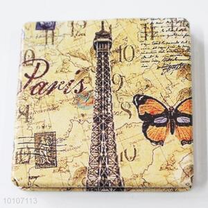 Vintage Tower Square Shape Pocket Cosmetic Mirror