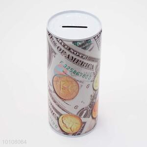 Hot selling zip-top can shape tinplate coin money box