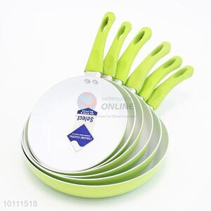 Green Creamic Composite Bottom Frying Pan With Italy Handle